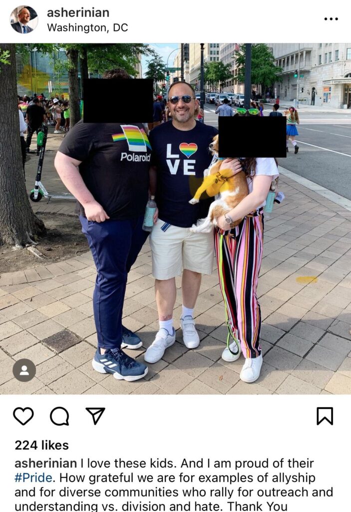 Aaron Sherinian at Pride